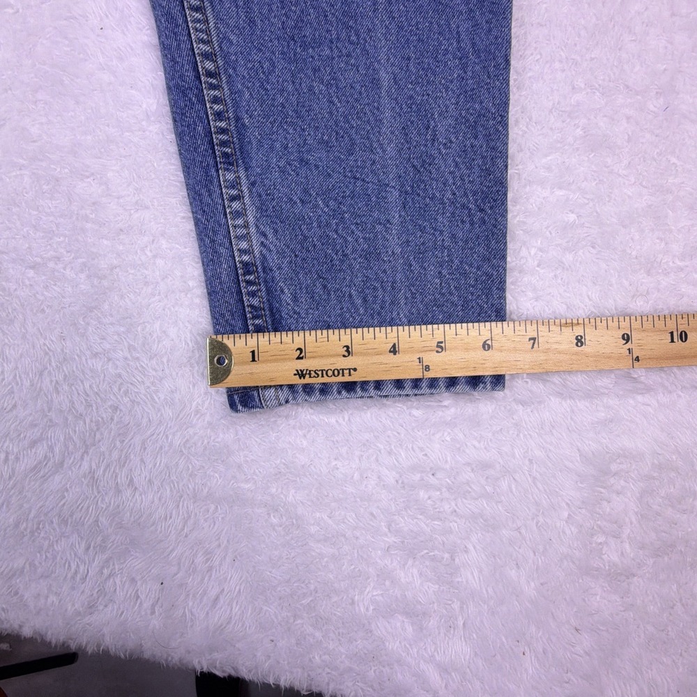 Vintage 90s Gitano High Waisted Denim‎ Jeans Women's 12P Petite Blue Tapered Leg - Picture 10 of 11